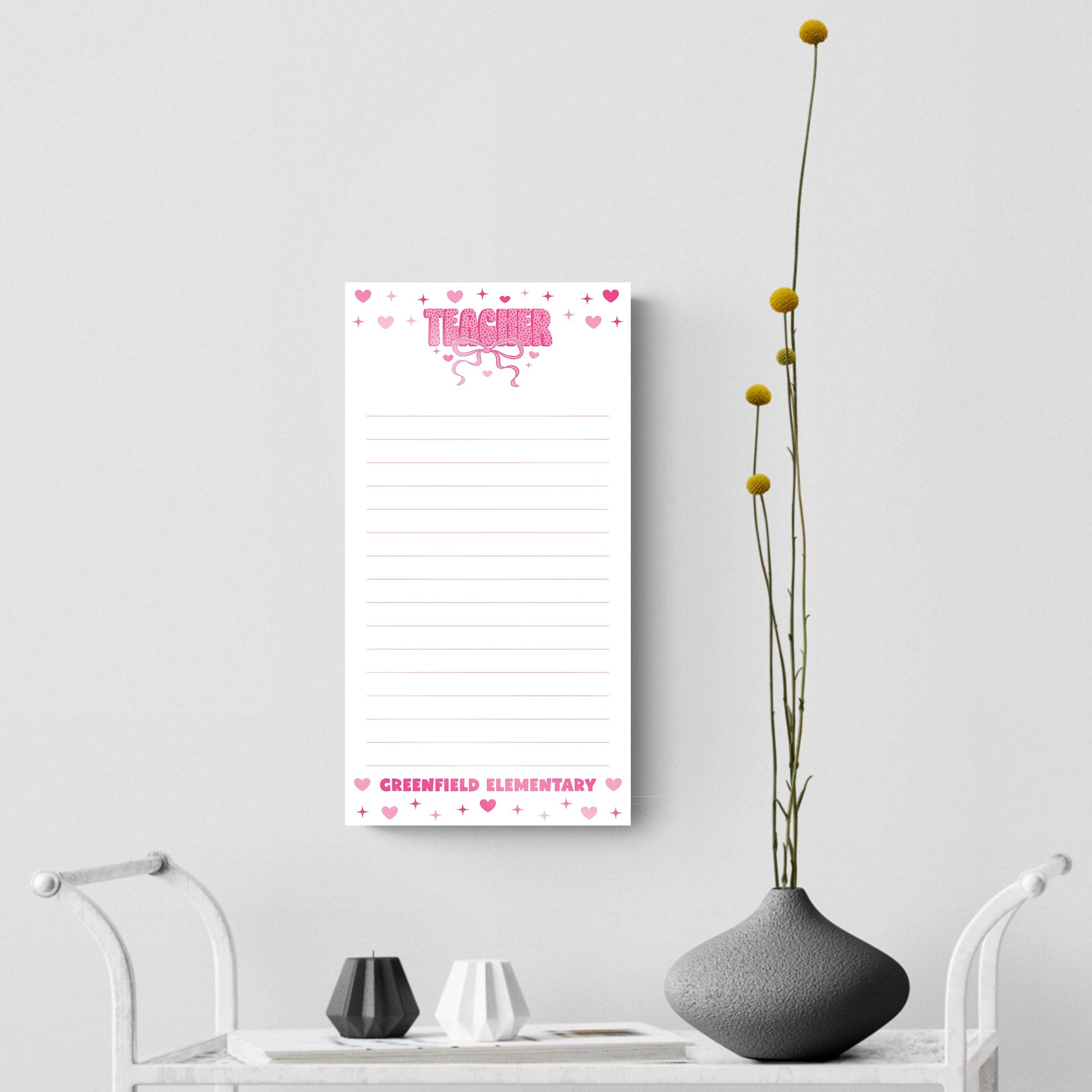 8x16 Glass Dry Erase-Love+Local Classroom Coquette Teacher Bow -3