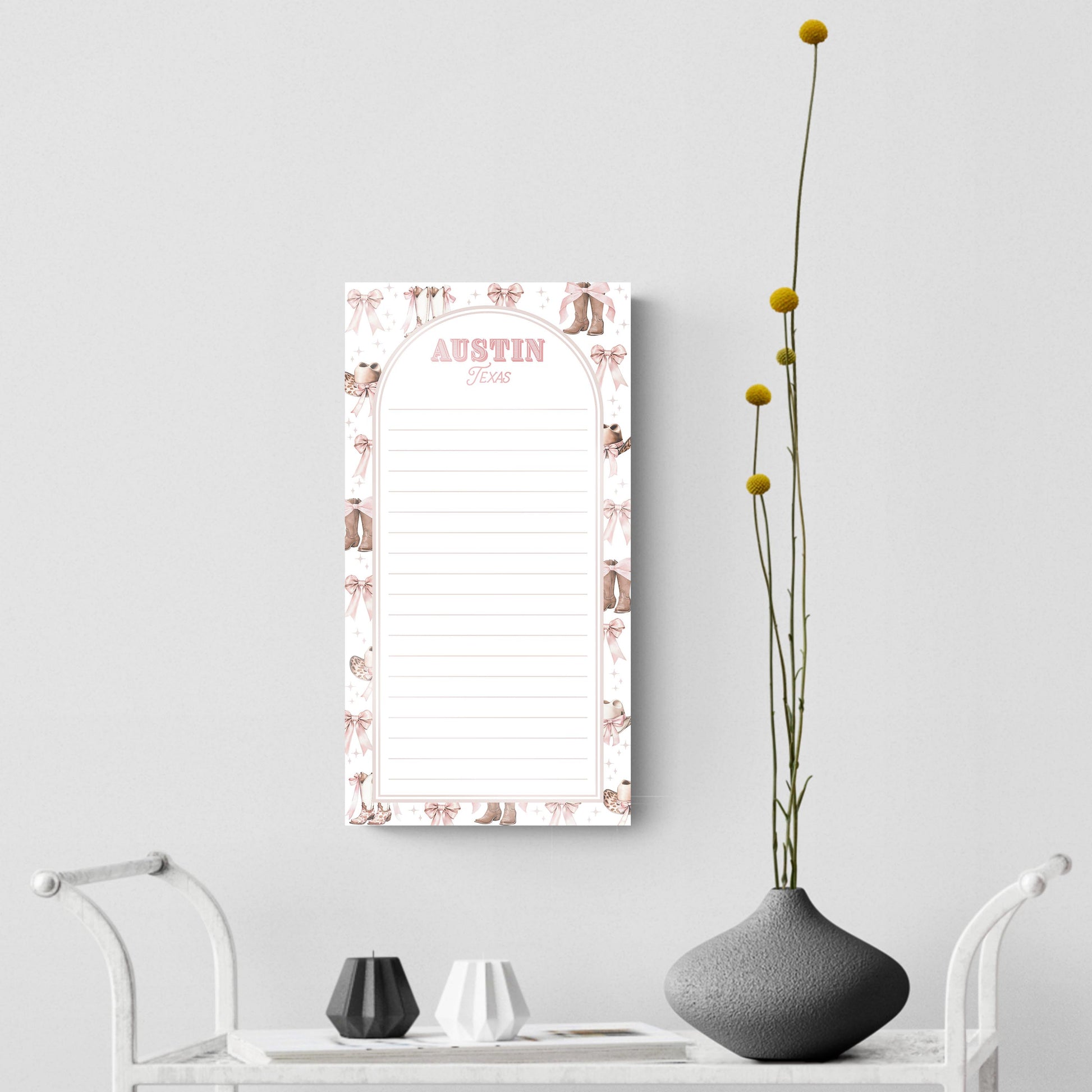 8x16 Glass Dry Erase-Love+Local Coquette Cowgirl -3