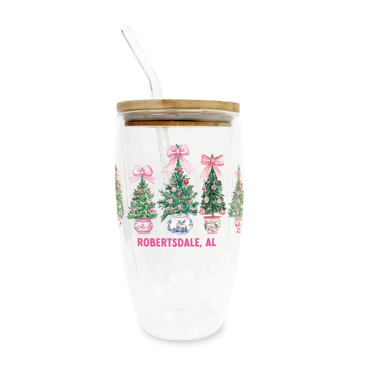 16oz Double Insulated Glass Tumbler-Blush & Baubles Robertsdale Alabama -0