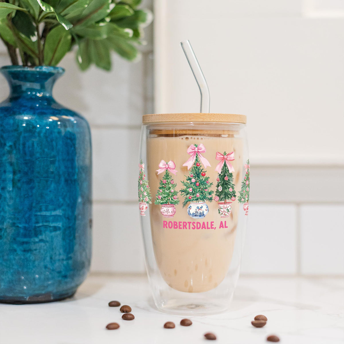 16oz Double Insulated Glass Tumbler-Blush & Baubles Robertsdale Alabama -4