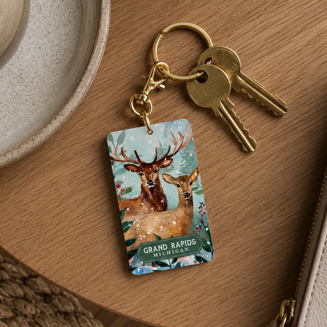 Acrylic Keychain-Woodland | Custom | Personalize