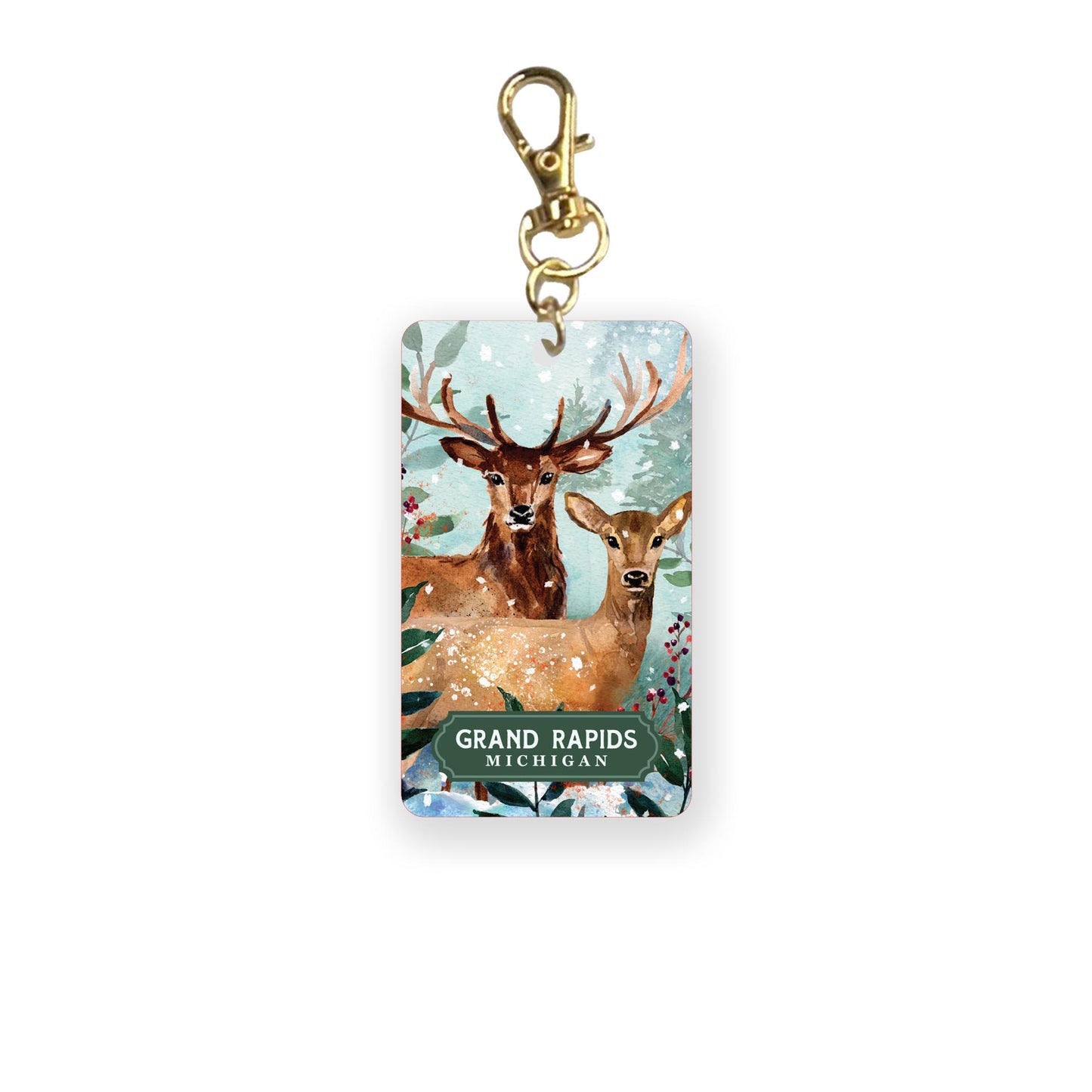 Acrylic Keychain-Love+Local Woodland -0