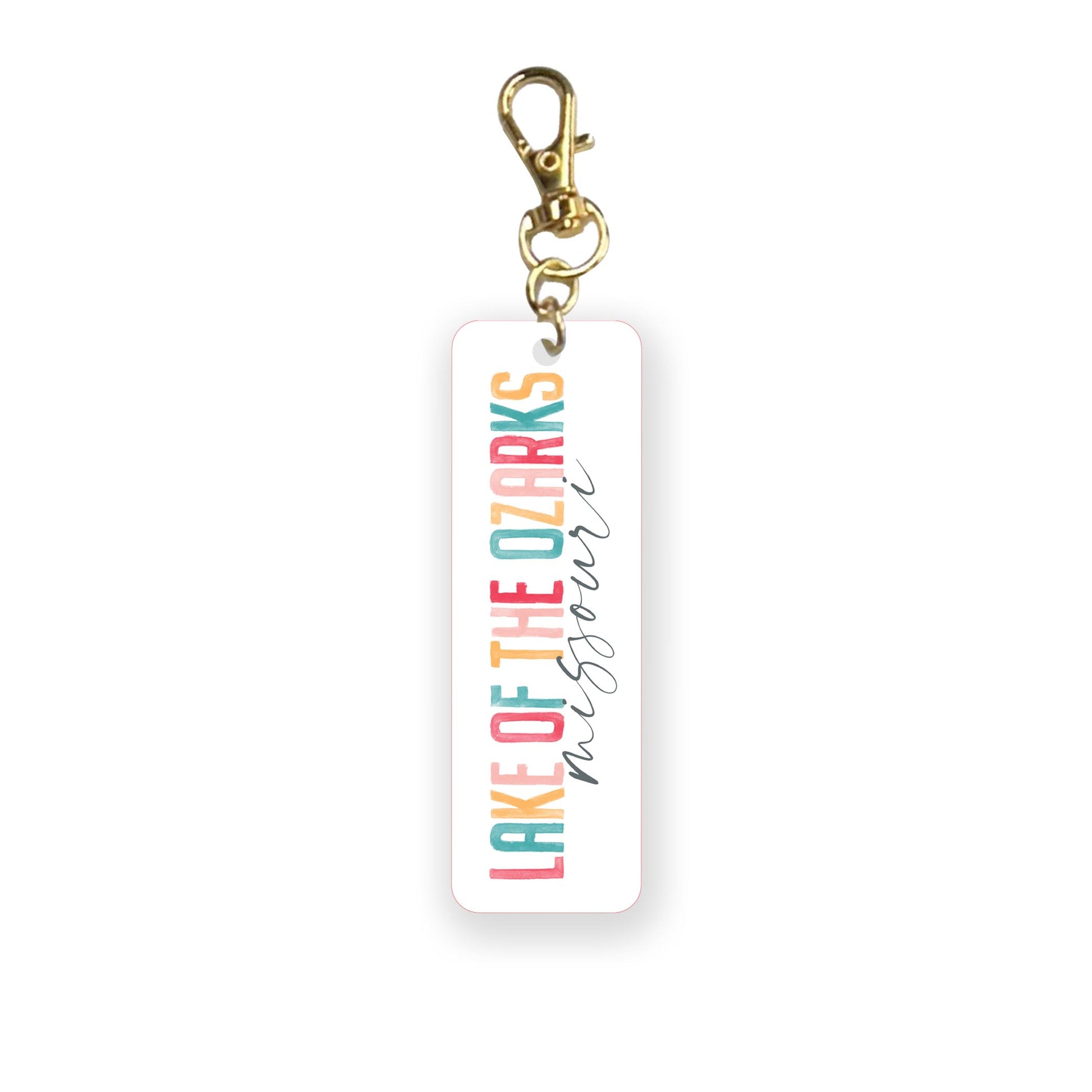 Acrylic Keychain-Watercolor City Lake of the Ozarks Missouri -0