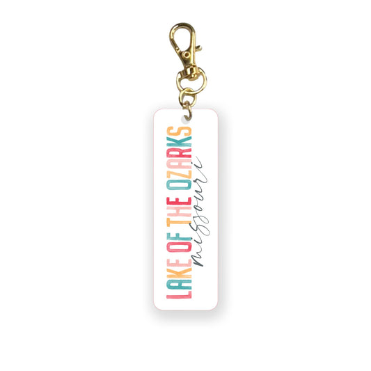 Acrylic Keychain-Watercolor City Lake of the Ozarks Missouri -0