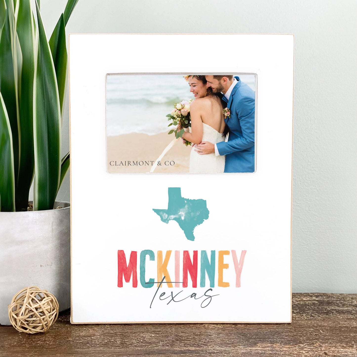 Lily Frame Vertical-Watercolor City McKinney Texas -2