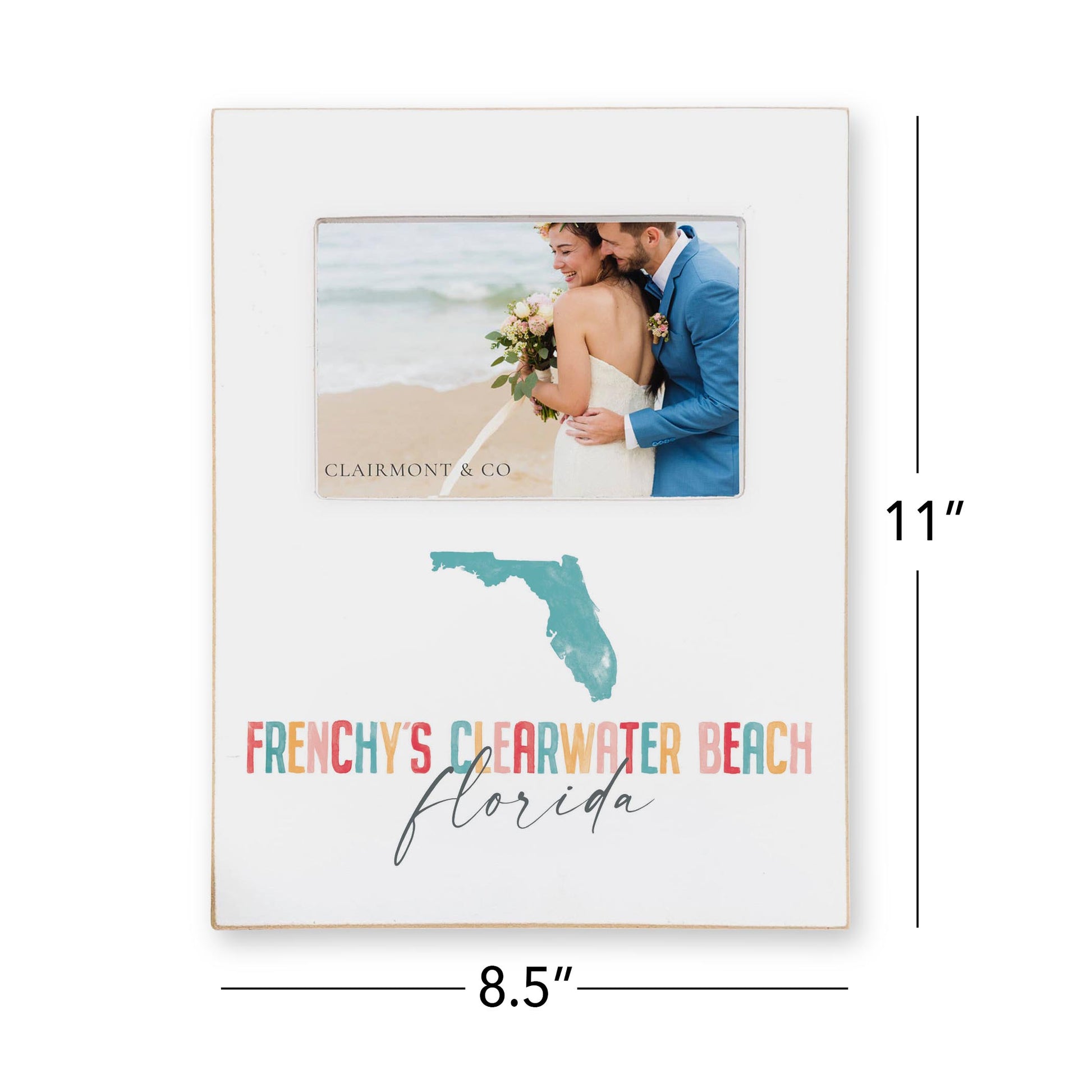 Lily Frame Vertical-Watercolor City Frenchy's Clearwater Beach Florida -4