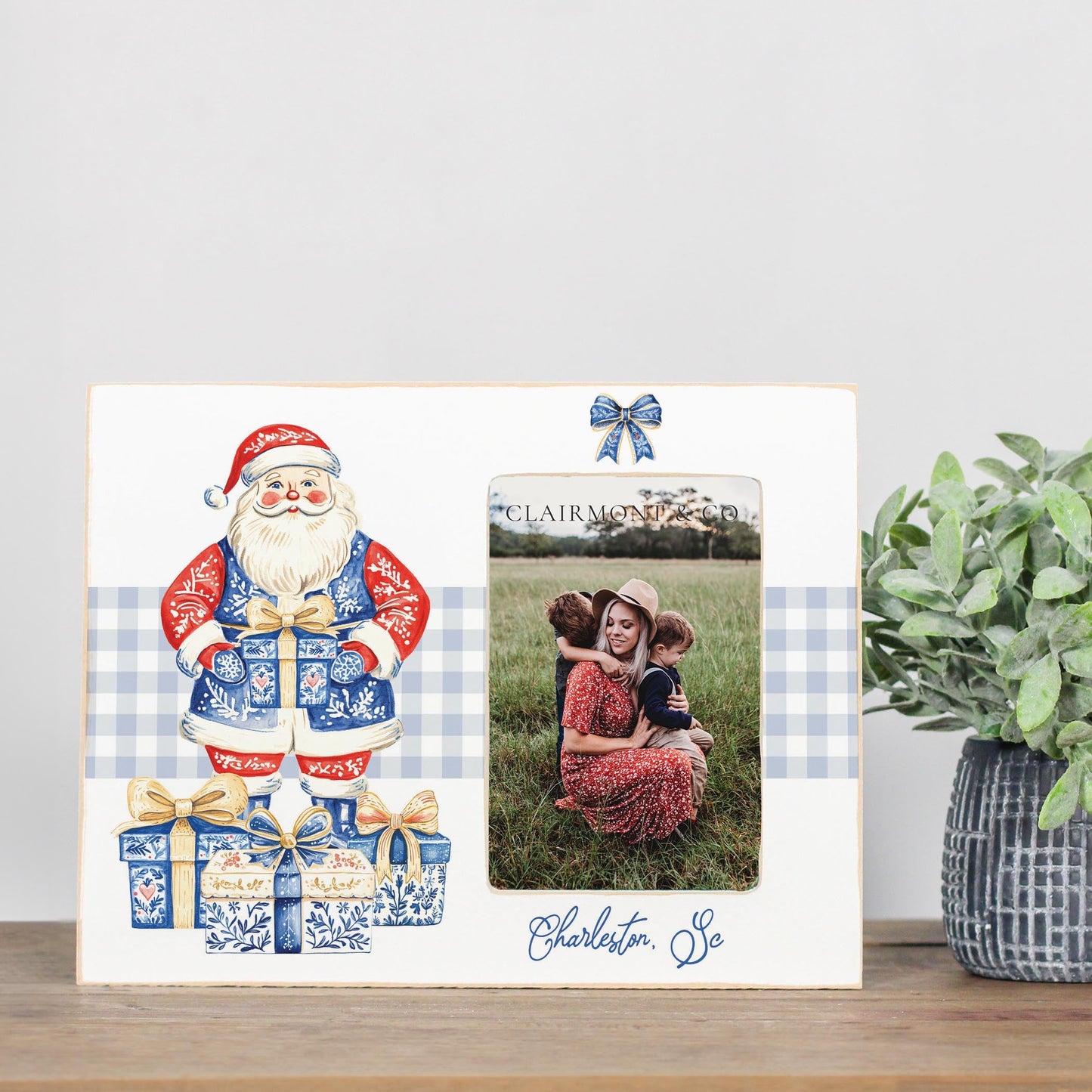 Lily Frame Horizontal-Love+Local Blue Noel - A Grand Millennial Christmas