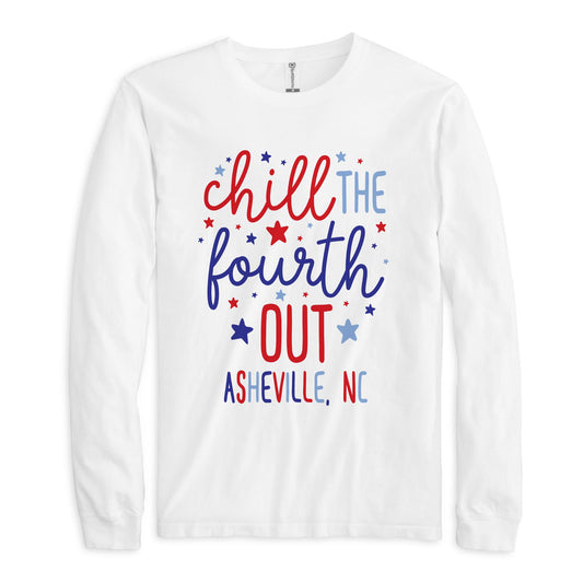 Long Sleeve T-Shirt White-Love+Local 4th of July 250th Anniversary -0