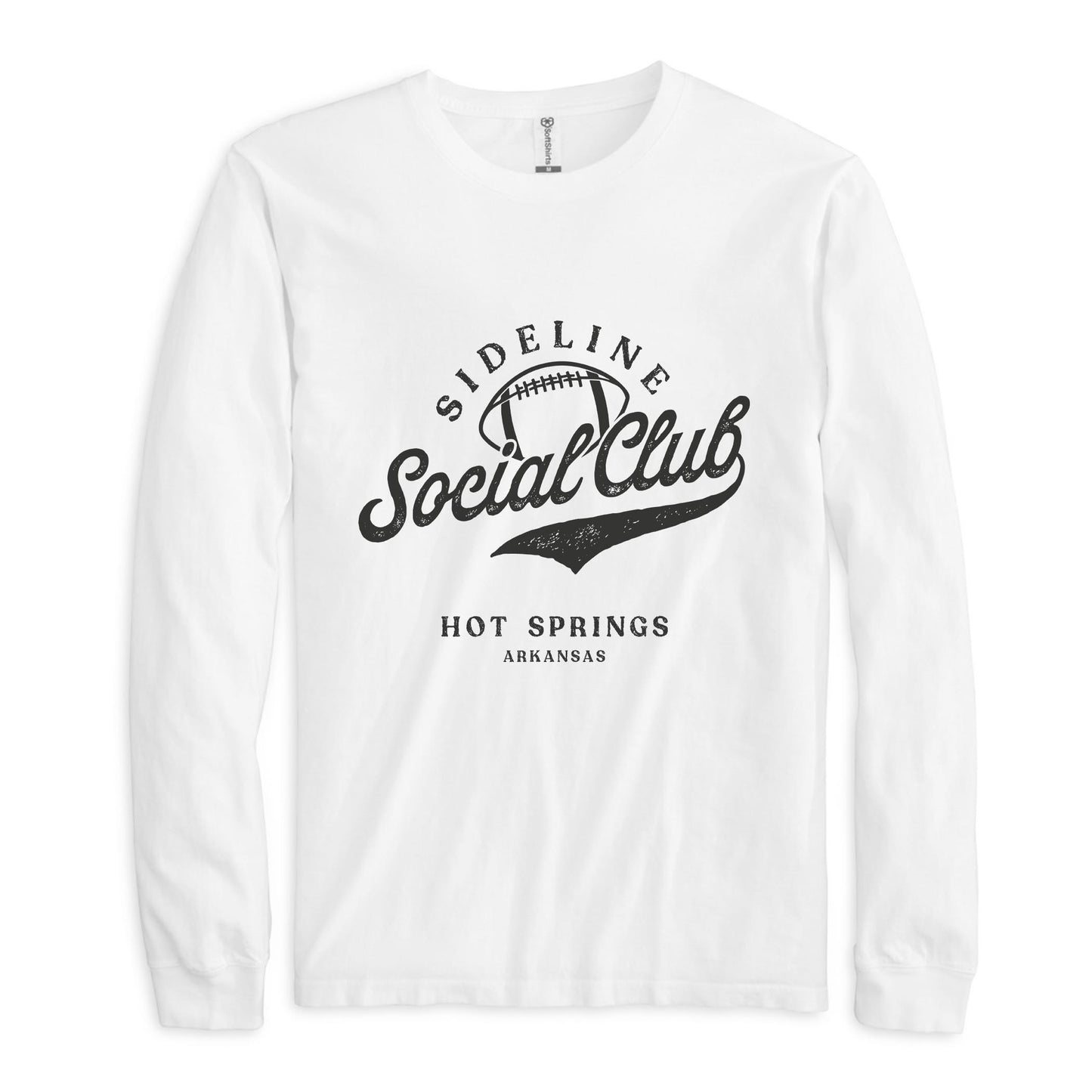 Long Sleeve T-Shirt White-Football Mom | Custom | Personalize -0