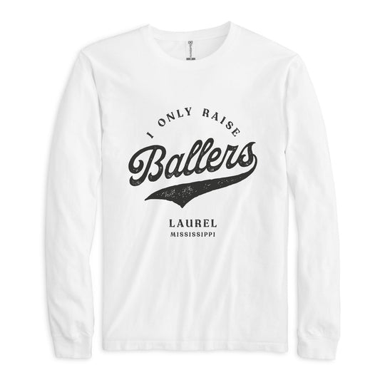 Long Sleeve T-Shirt White-Custom Little League Mom -0