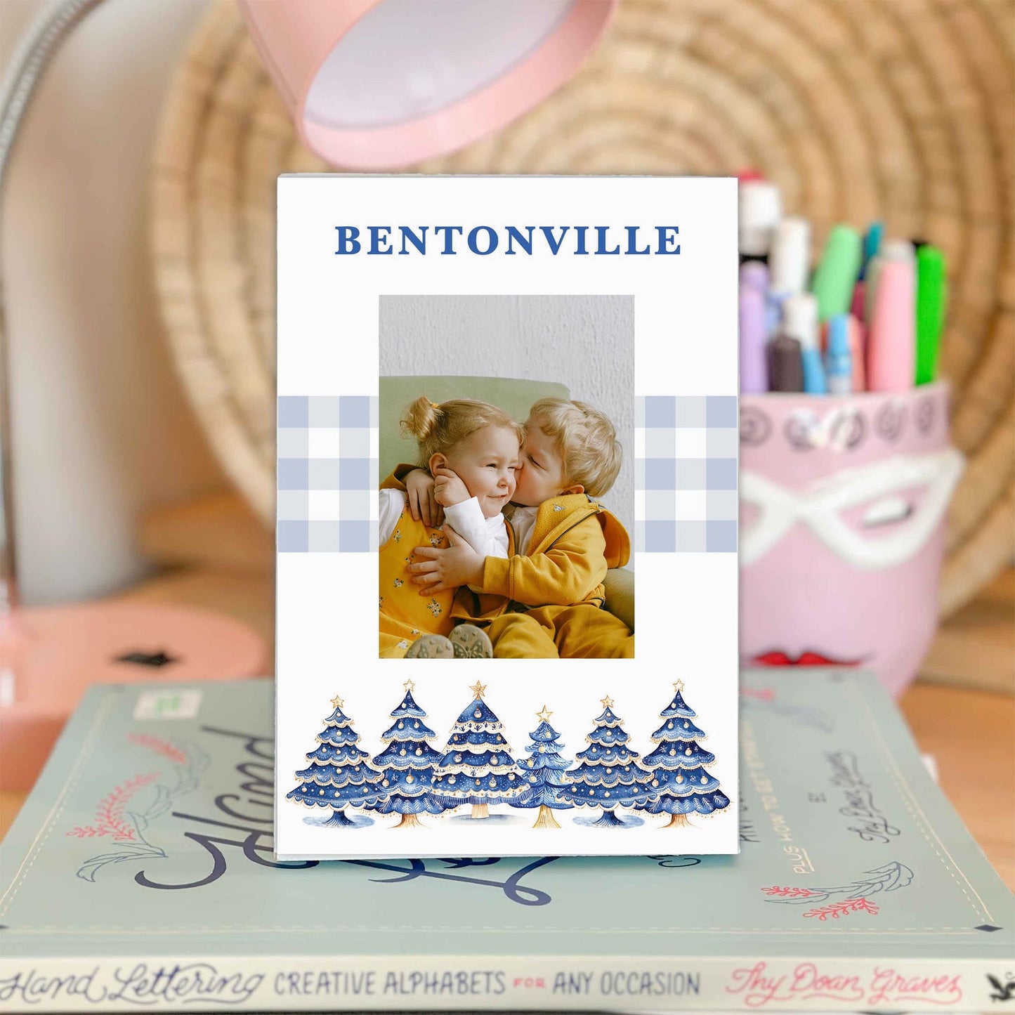 Mini Frame-Love+Local Blue Noel - A Grand Millennial Christmas