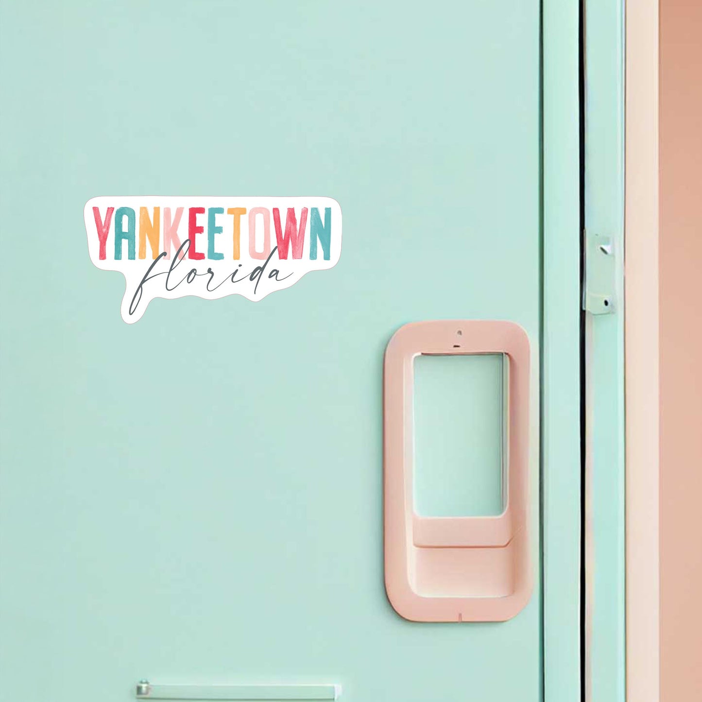 Vinyl Magnet-Watercolor City Yankeetown Florida -1