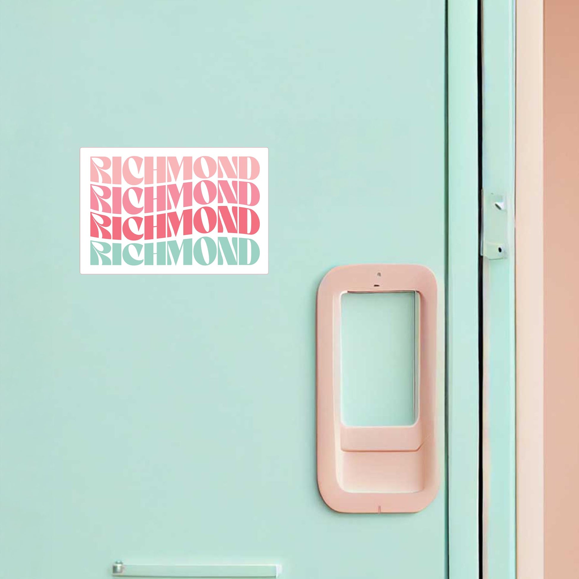 Vinyl Magnet-Retro Wave Richmond -1