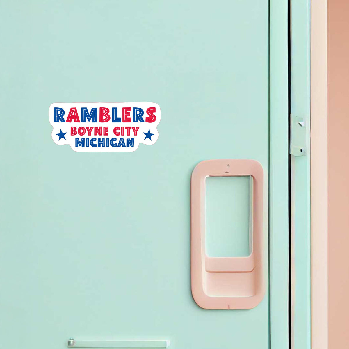 Vinyl Magnet-Game Day Stars Ramblers Boyne City Michigan -1