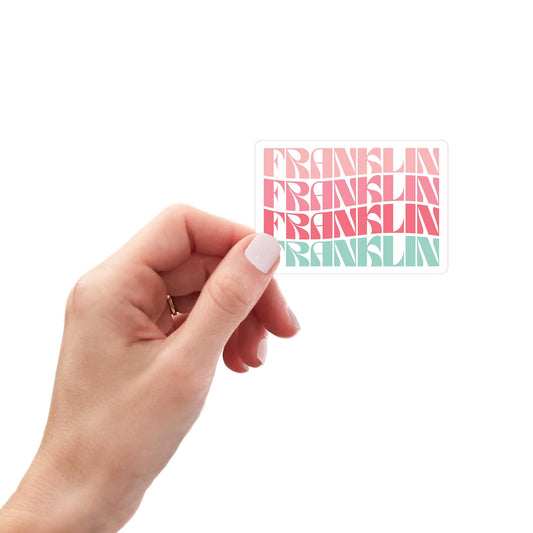 Vinyl Magnet-Retro Wave Franklin Kentucky -0