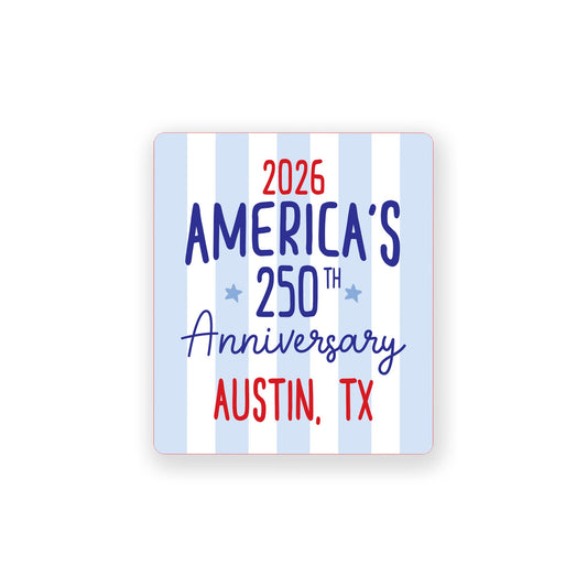 Vinyl Magnet-Love+Local 4th of July 250th Anniversary -0
