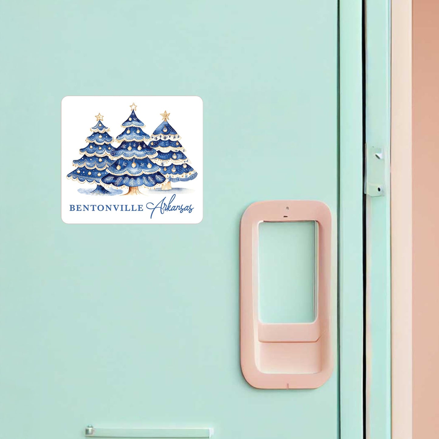 Vinyl Magnet-Love+Local Blue Noel - A Grand Millennial Christmas