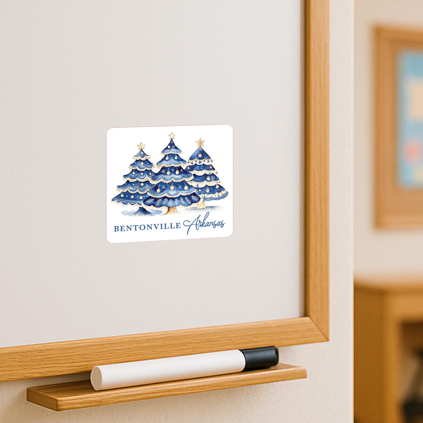Vinyl Magnet-Love+Local Blue Noel - A Grand Millennial Christmas