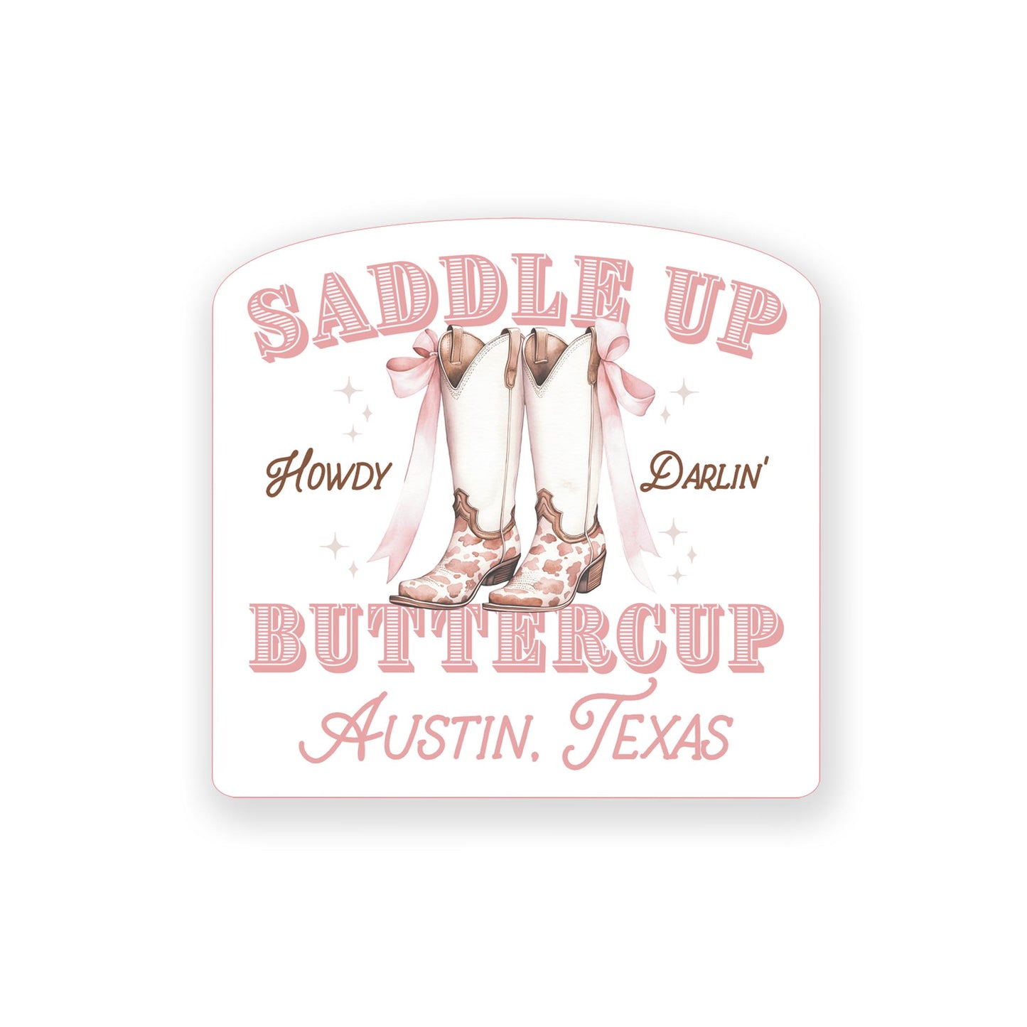 Vinyl Magnet-Love+Local Coquette Cowgirl Saddle Up -0