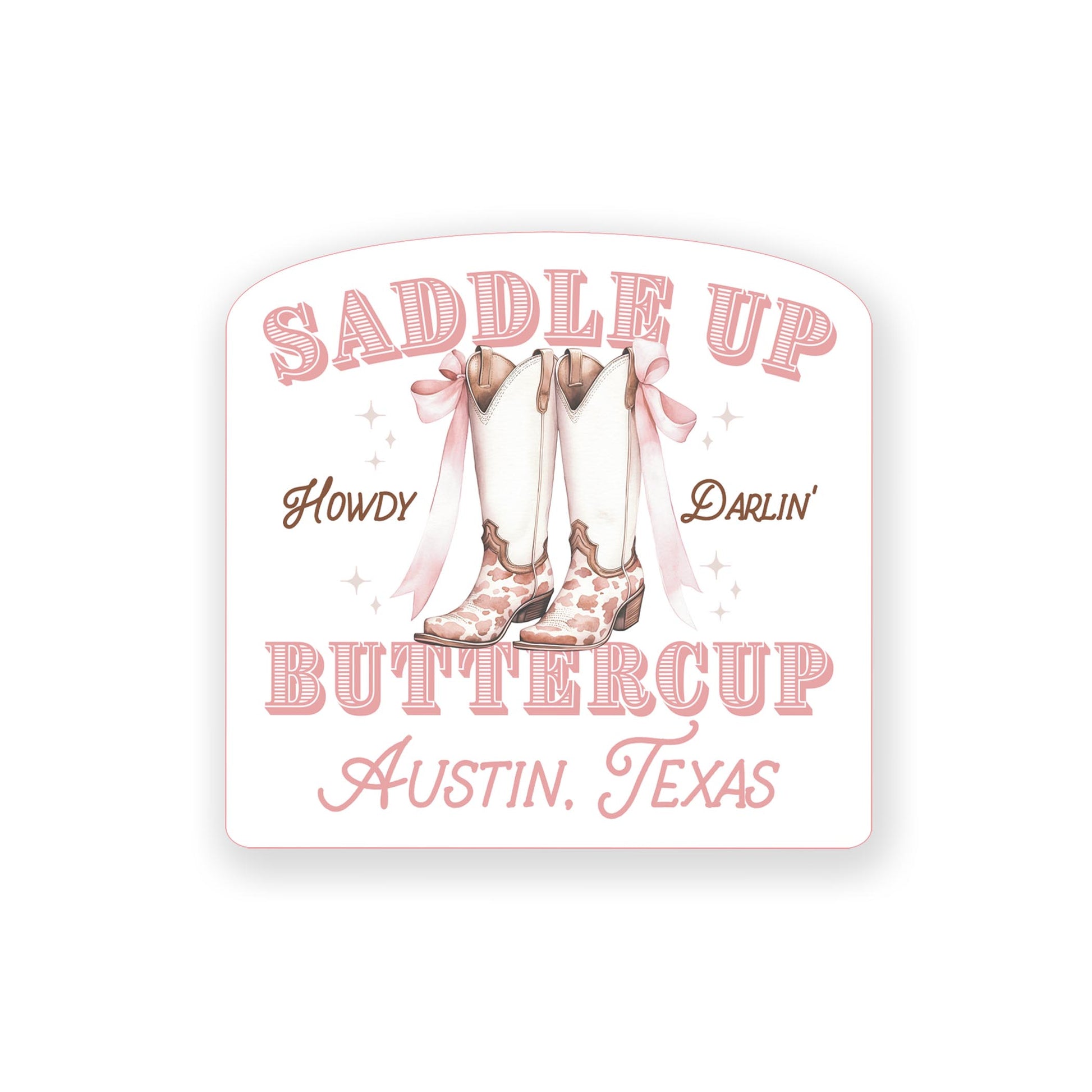Vinyl Magnet-Love+Local Coquette Cowgirl Saddle Up -0