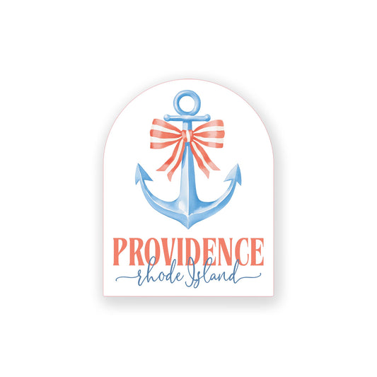 Vinyl Magnet-Love+Local New England Tides Anchor -0