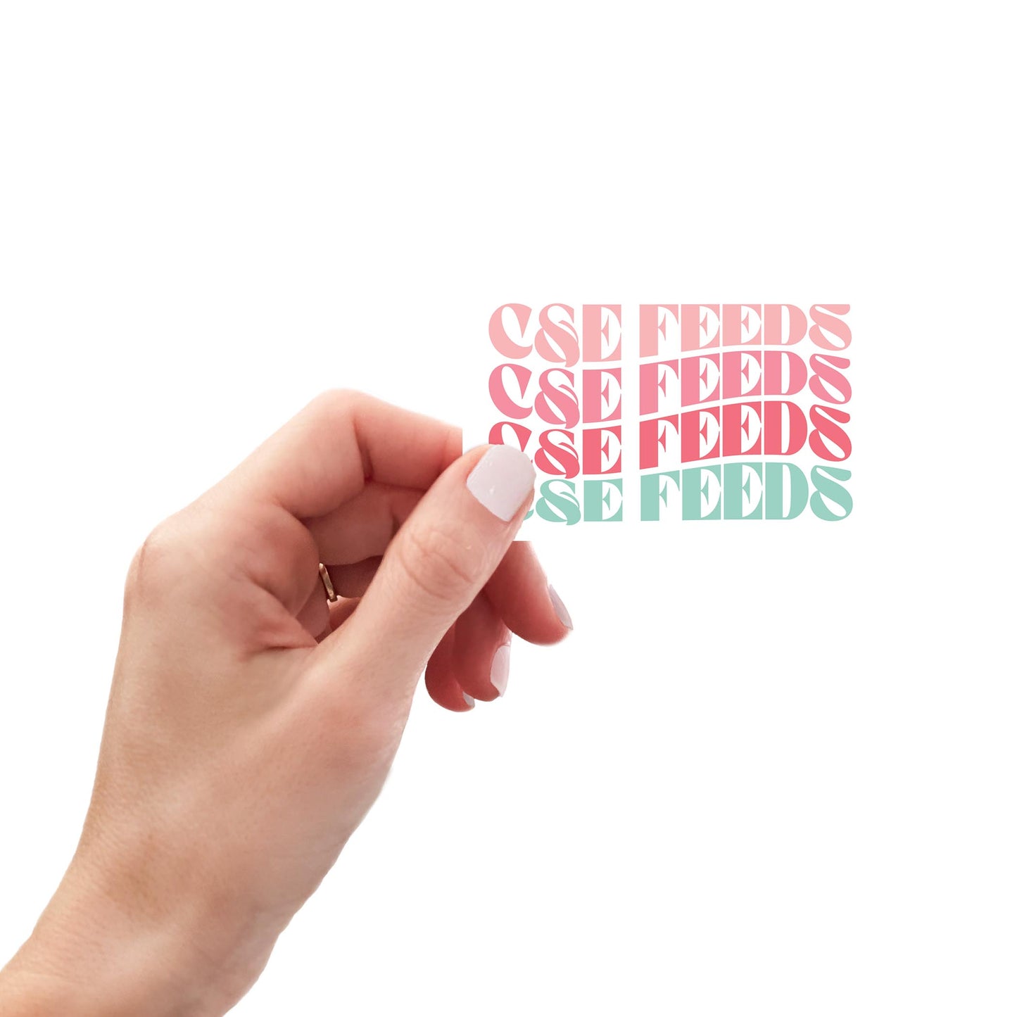 Vinyl Magnet-Retro Wave C&E Feeds