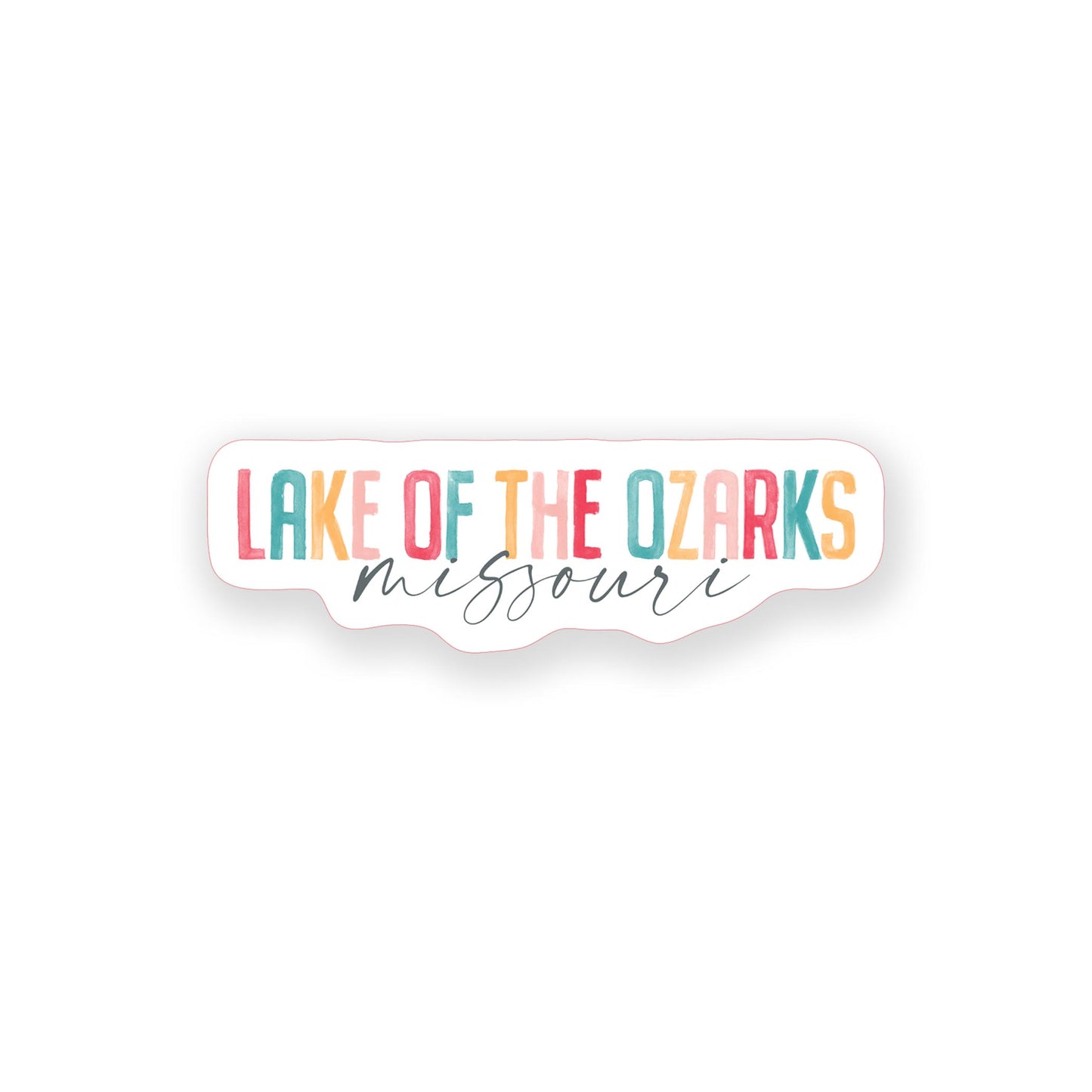 Vinyl Magnet-Watercolor City Lake of the Ozarks Missouri -0