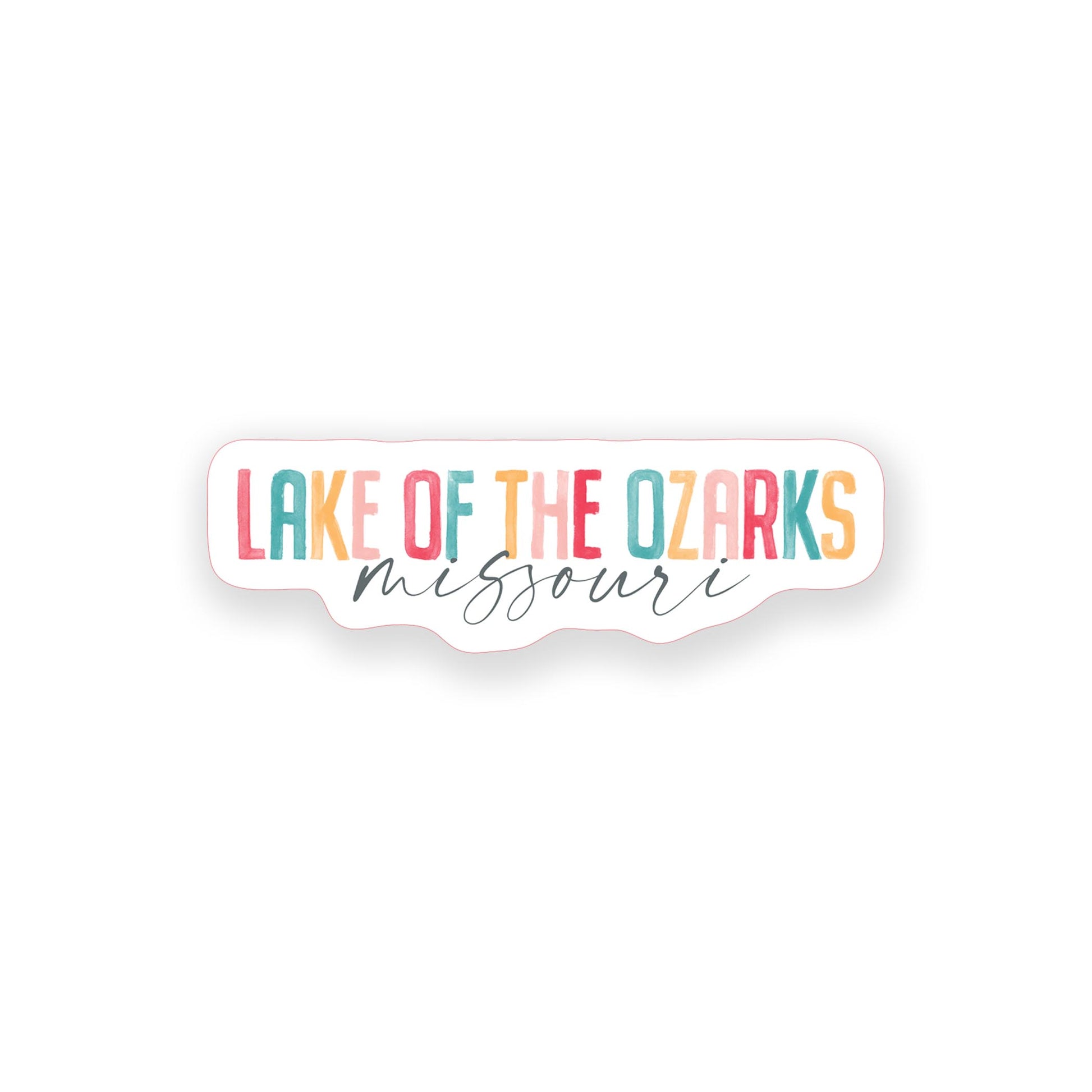 Vinyl Magnet-Watercolor City Lake of the Ozarks Missouri -0