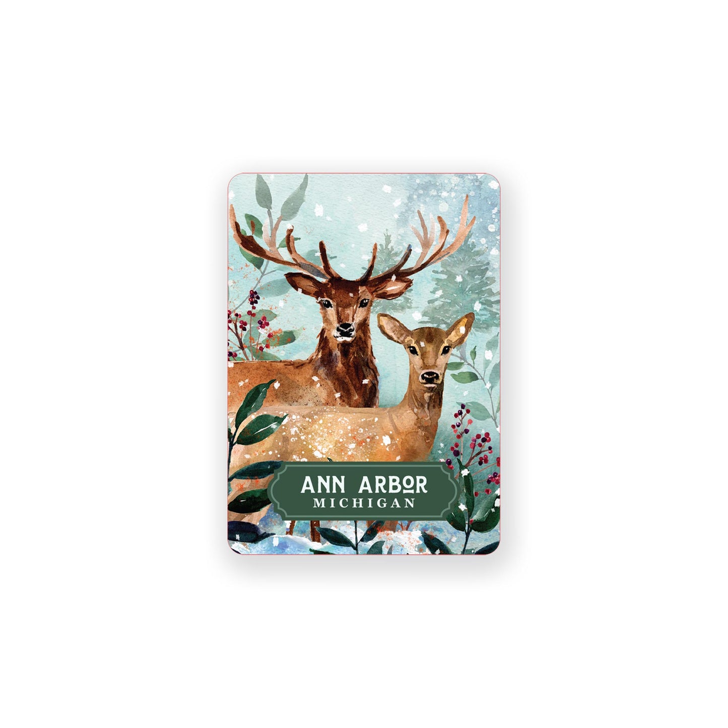 Vinyl Magnet-Love+Local Woodland -0