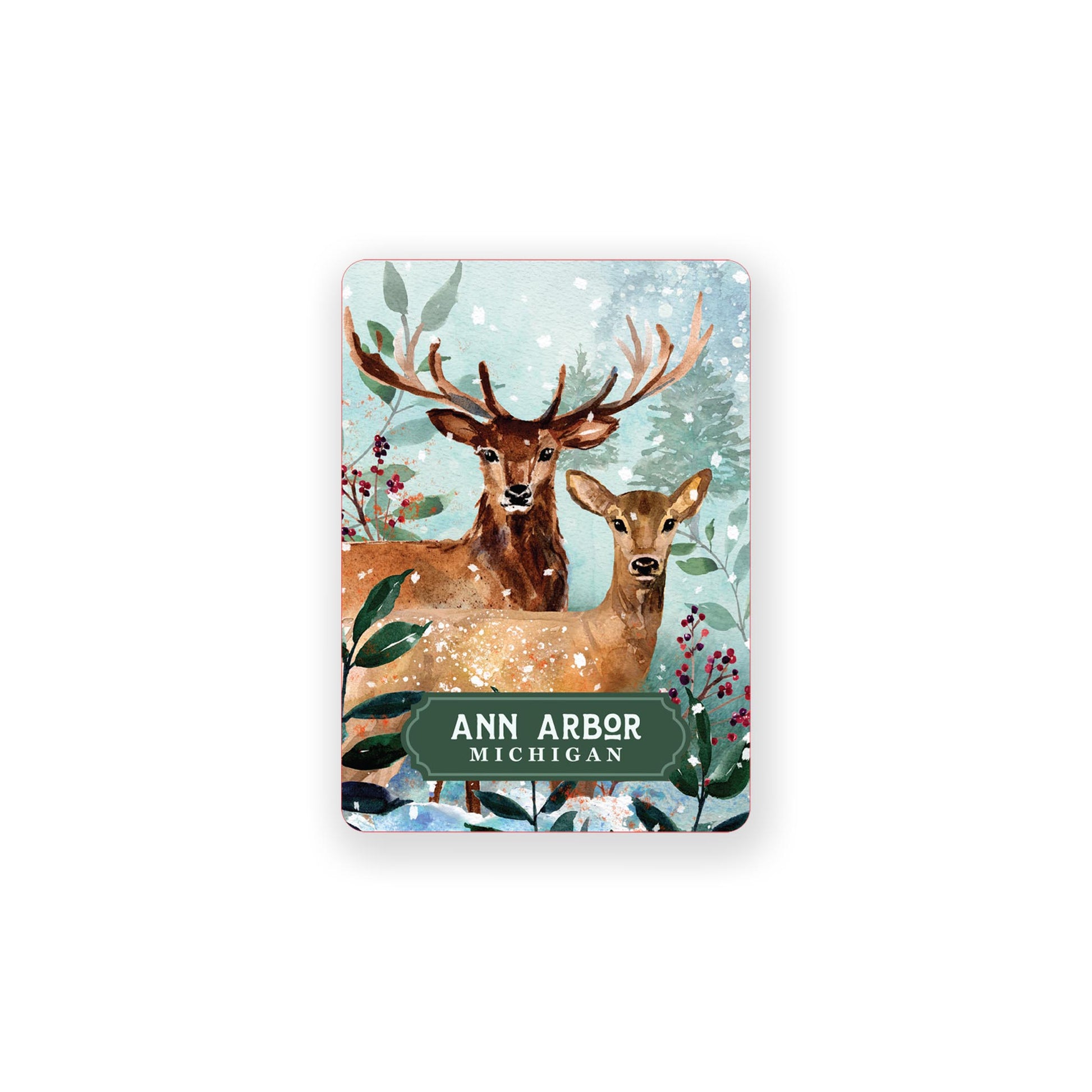 Vinyl Magnet-Love+Local Woodland -0