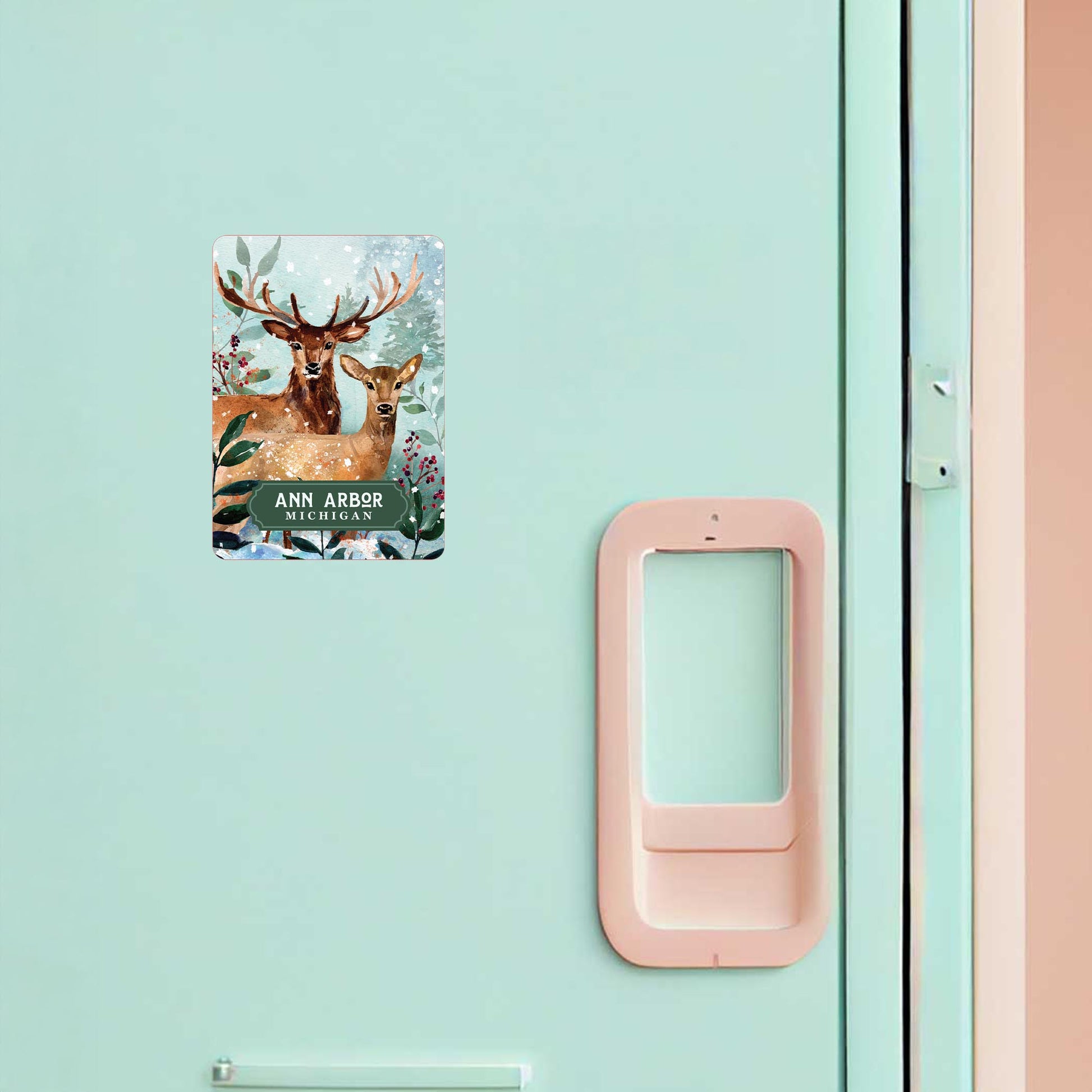 Vinyl Magnet-Love+Local Woodland -1