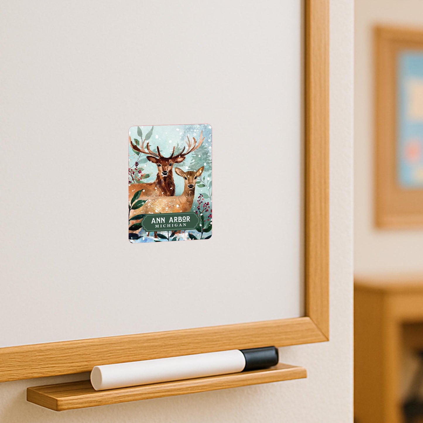 Vinyl Magnet-Love+Local Woodland -3