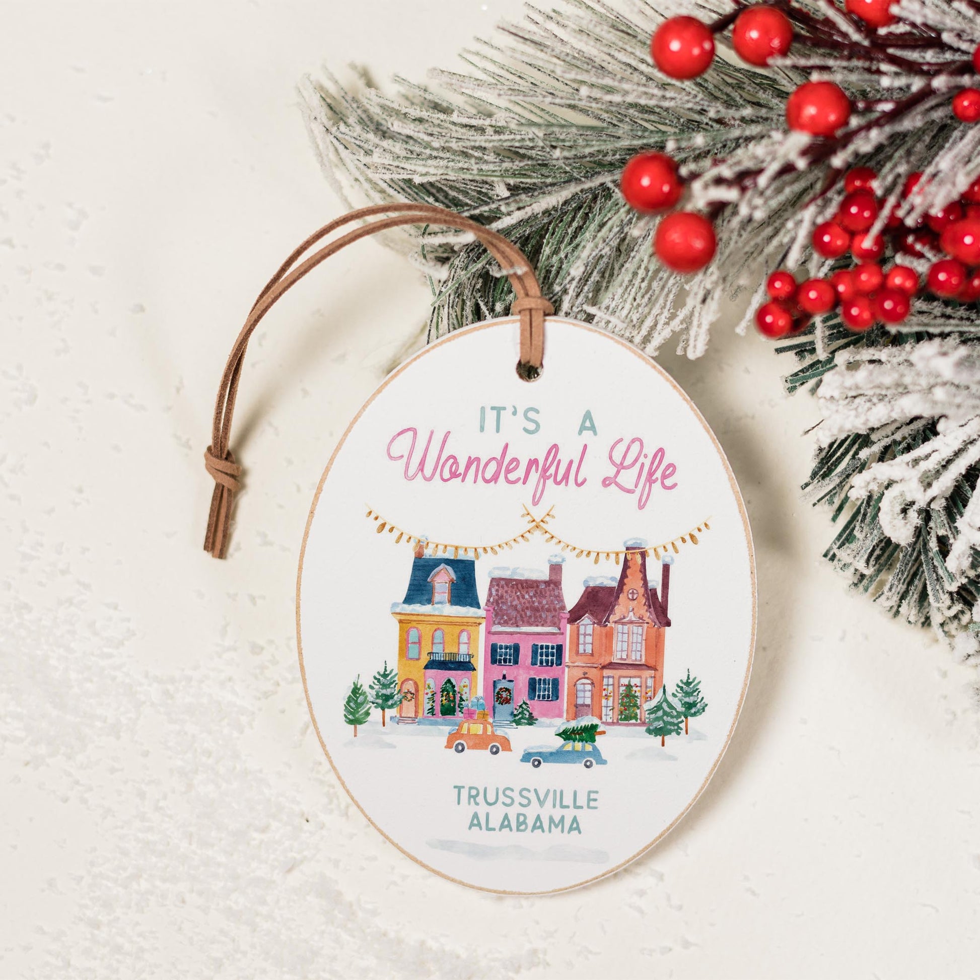 Oval Ornament-It's A Wonderful Life Trussville Alabama -1