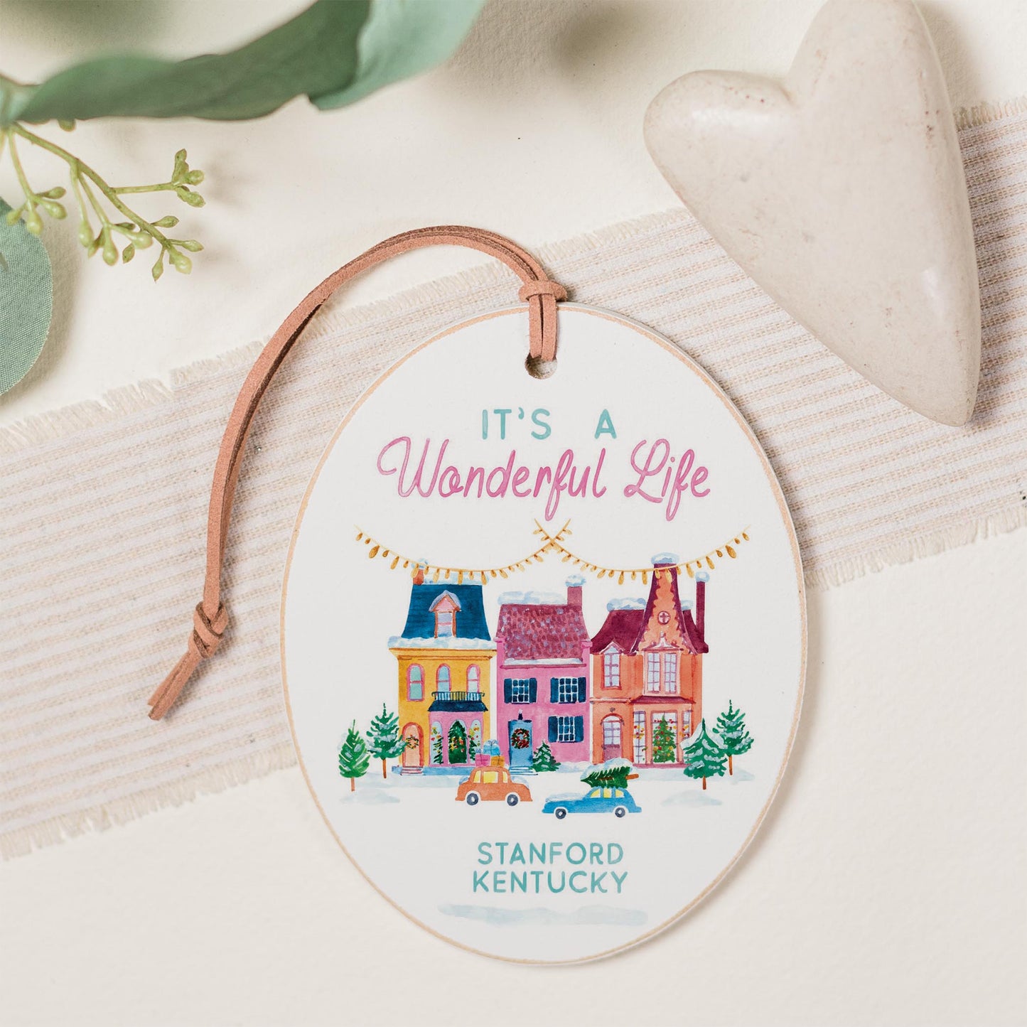 Oval Ornament-It's A Wonderful Life Stanford Kentucky -0
