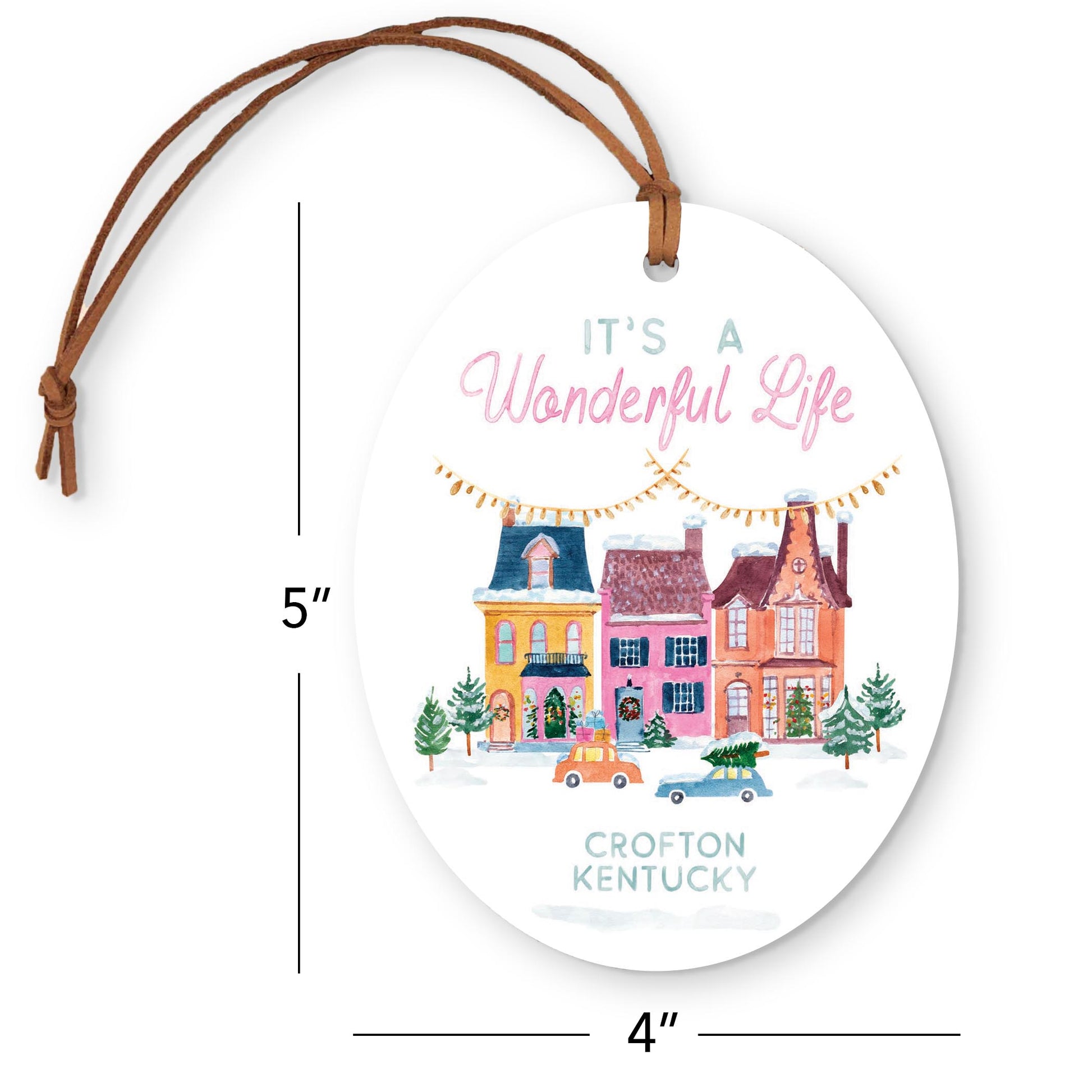Oval Ornament-It's A Wonderful Life Crofton Kentucky -4