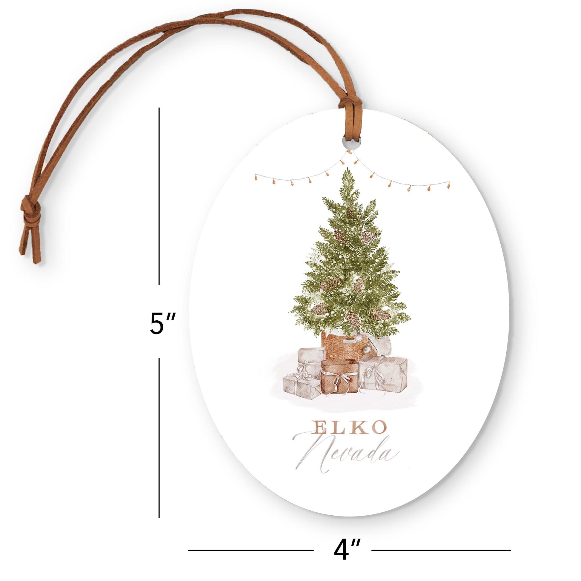 Oval Ornament-Cottage Tree Elko Nevada -3