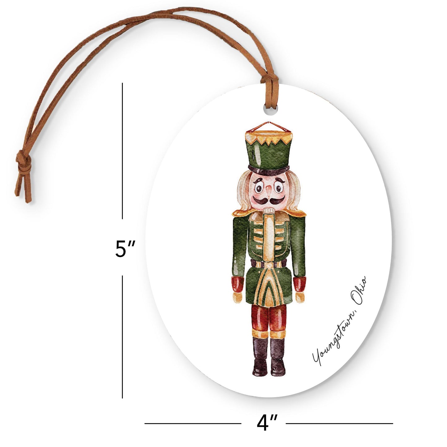 Oval Ornament-Green Nutcracker Youngstown Ohio -3