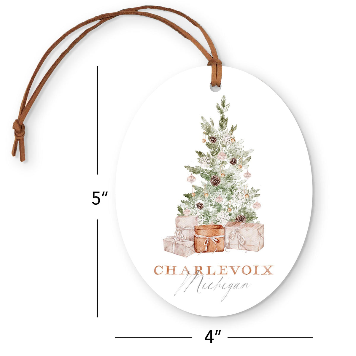 Oval Ornament-Crystal Cottage Charlevoix Michigan -4