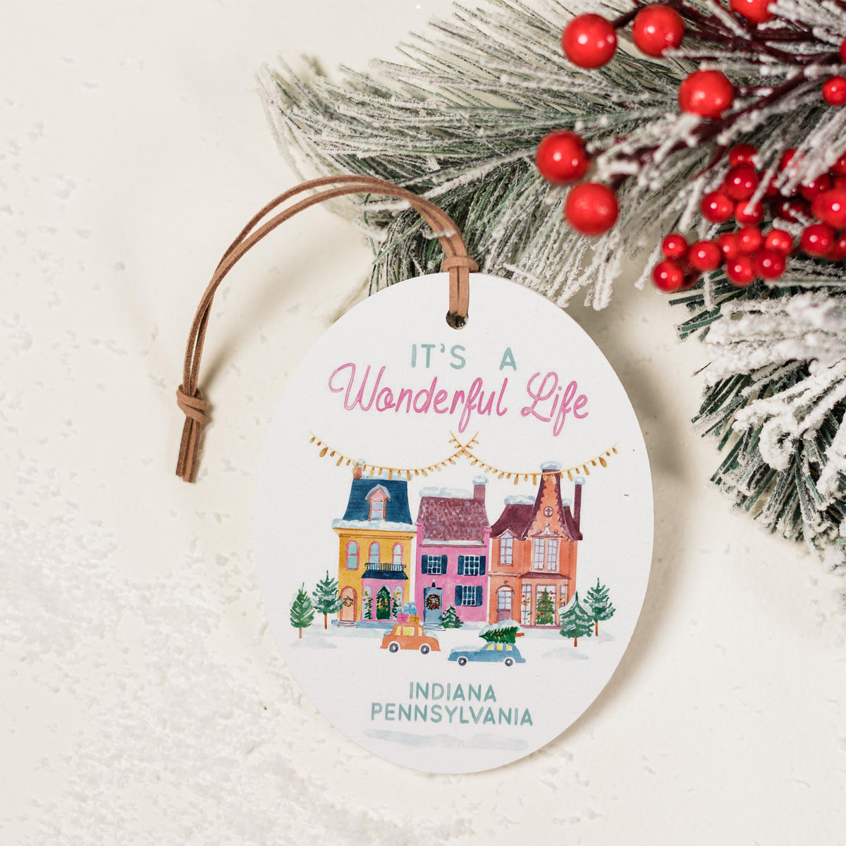 Oval Ornament-It's A Wonderful Life Indiana Pennsylvania -2
