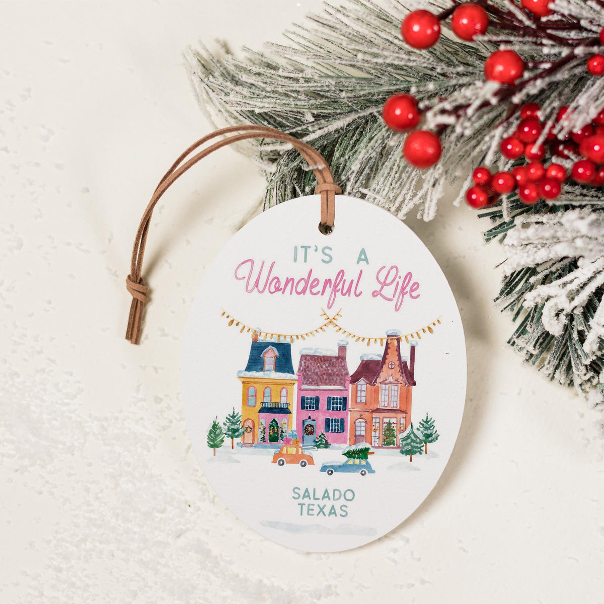 Oval Ornament-It's A Wonderful Life Salado Texas -2