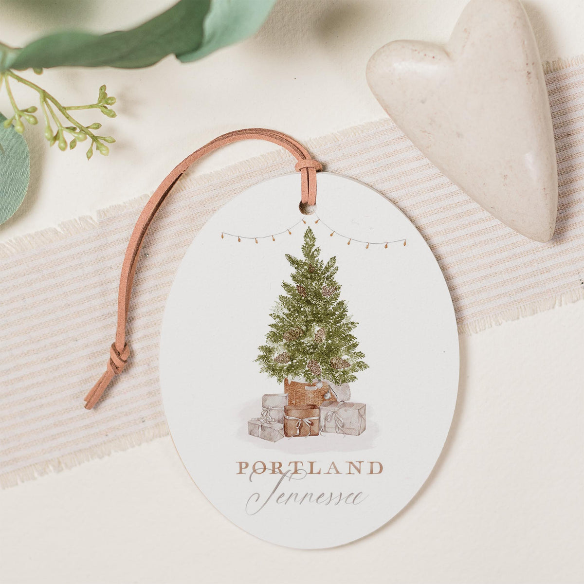 Oval Ornament-Cottage Tree Portland Tennessee -1