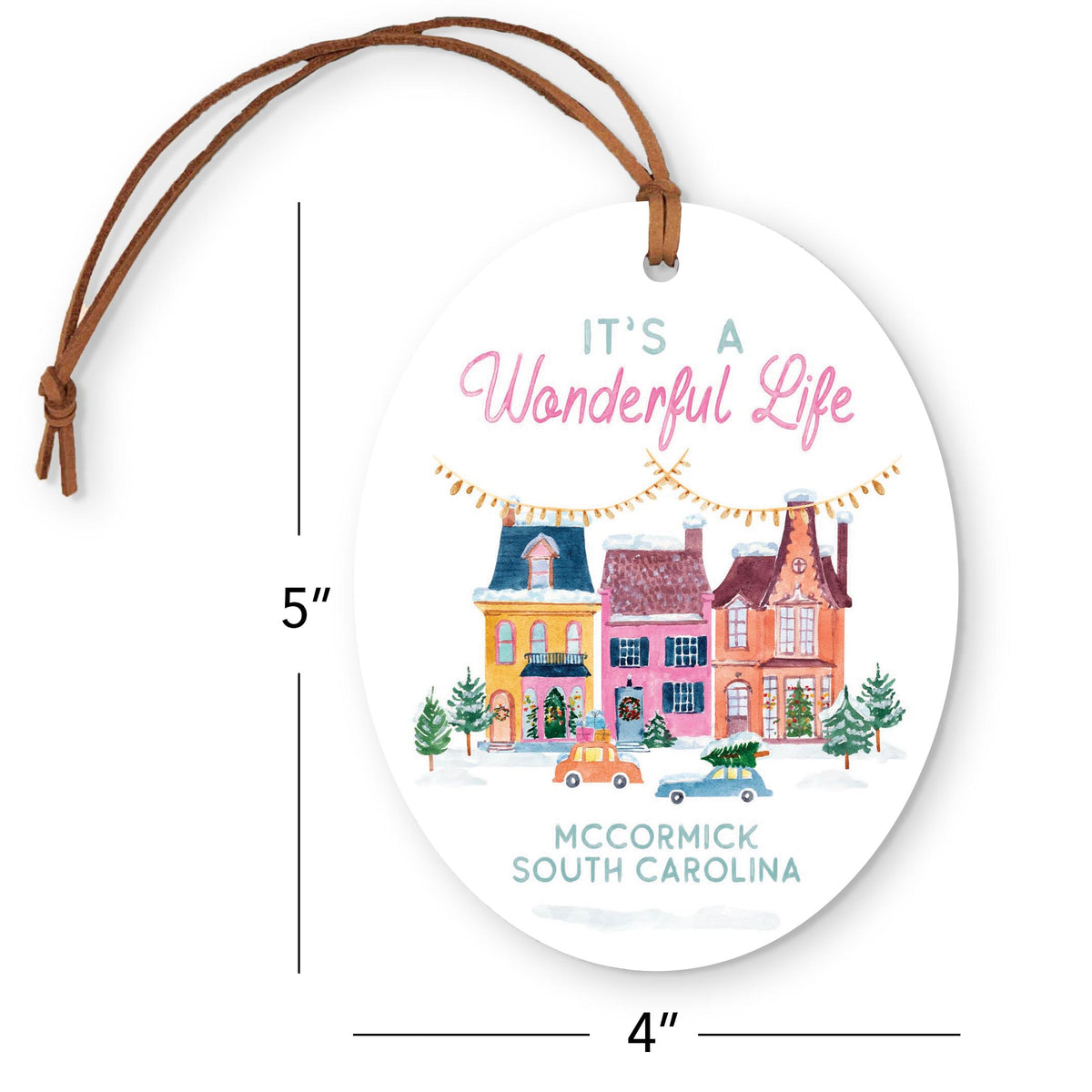 Oval Ornament-It's A Wonderful Life McCormick South Carolina -4