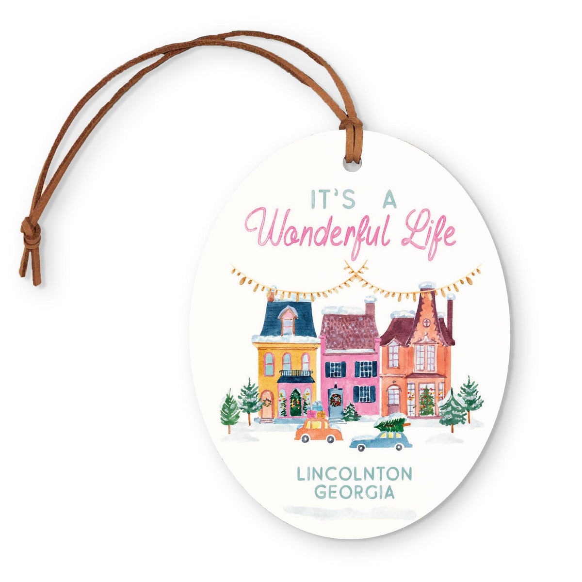 Oval Ornament-It's A Wonderful Life Lincolnton Georgia -0