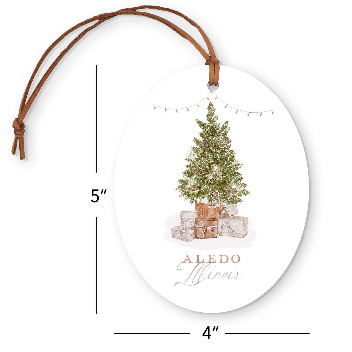 Oval Ornament-Cottage Tree Aledo Illinois -4
