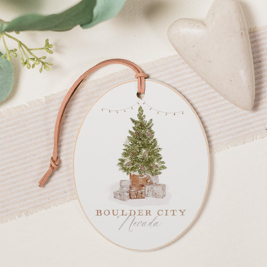 Oval Ornament-Cottage Tree Boulder City Nevada -0