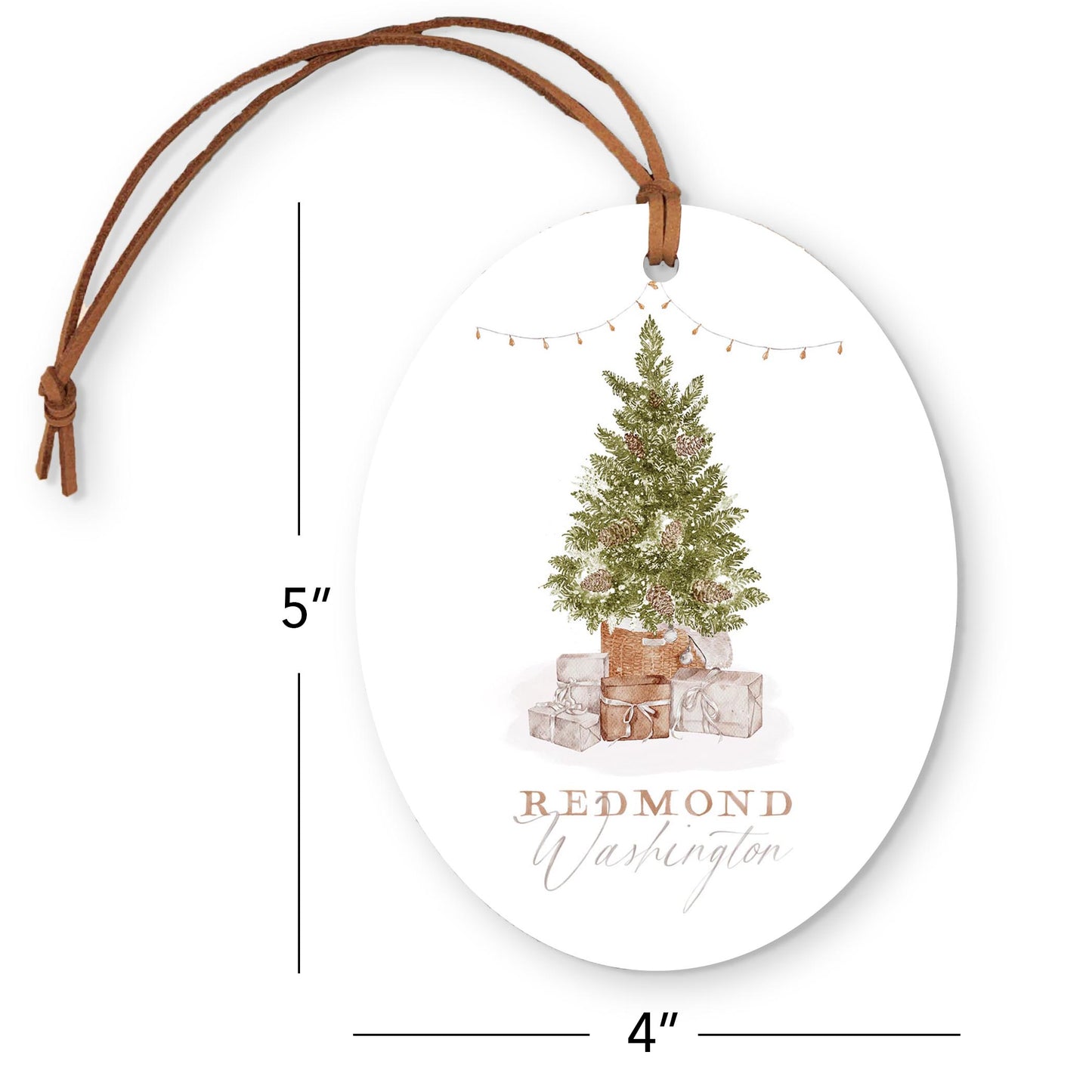 Oval Ornament-Cottage Tree Redmond Washington -3