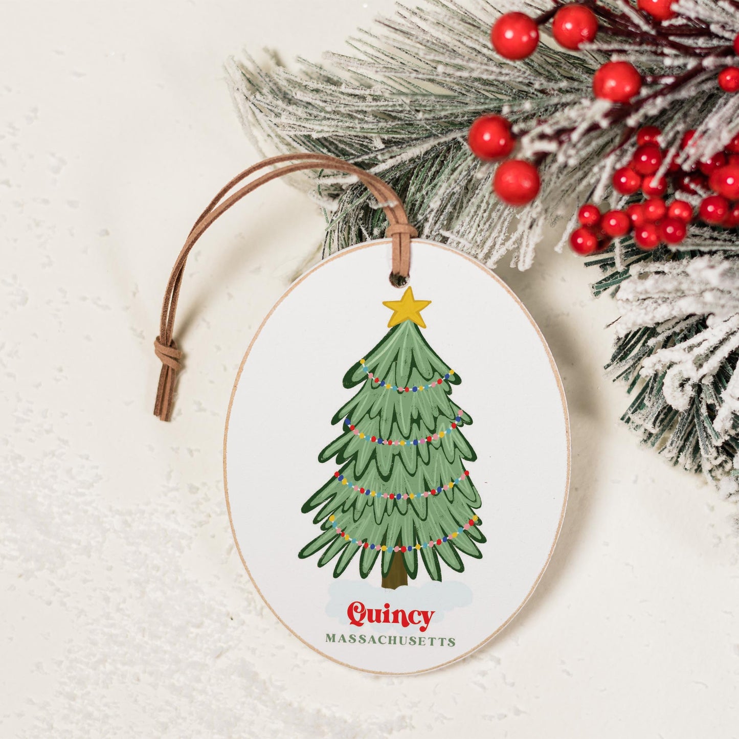 Oval Ornament-Gumdrop Tree Quincy Massachusetts -1
