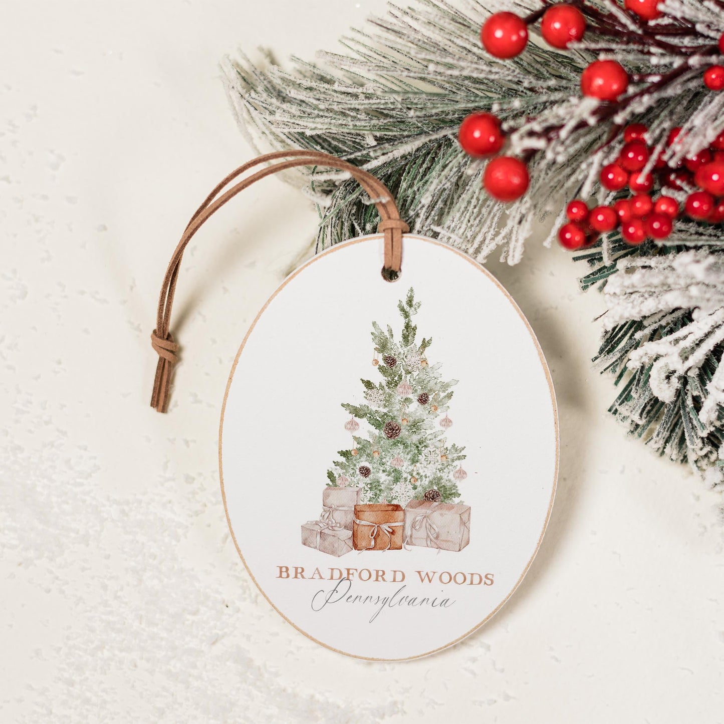 Oval Ornament-Crystal Cottage Bradford Woods Pennsylvania -1