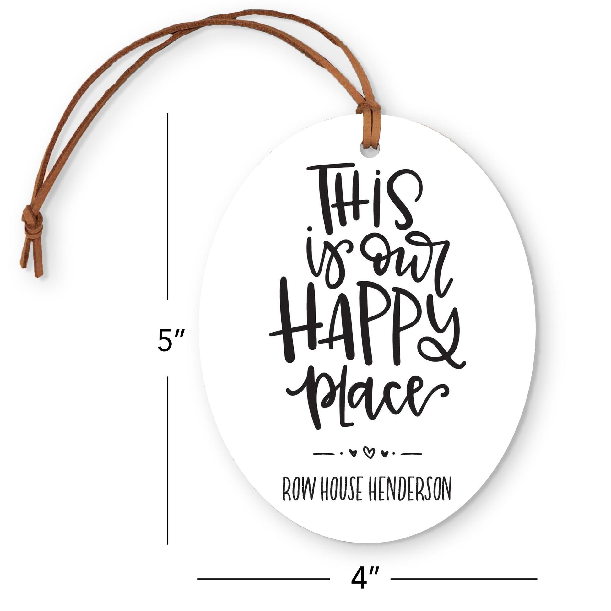 Oval Ornament-Our Happy Place Row House Henderson -3