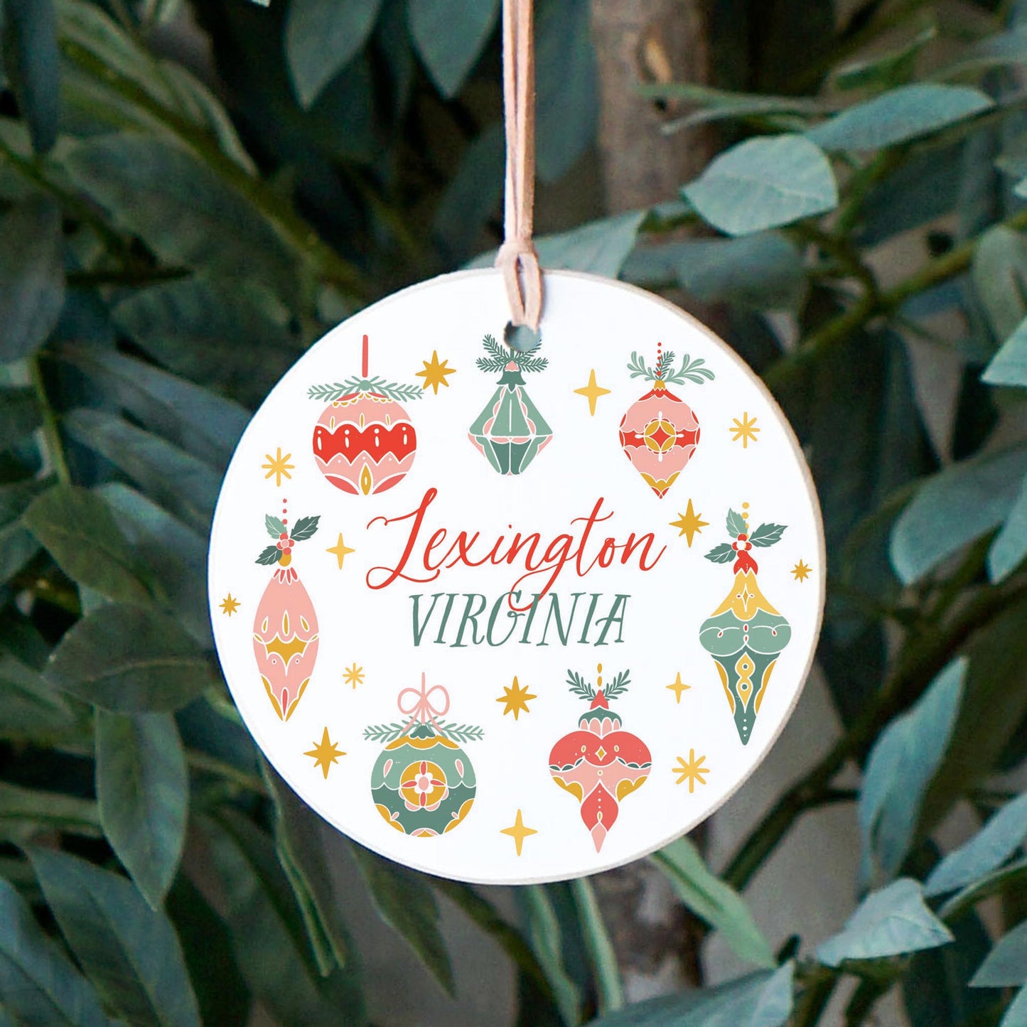 4" Round Ornament-Ornament Gems Lexington Virginia -2